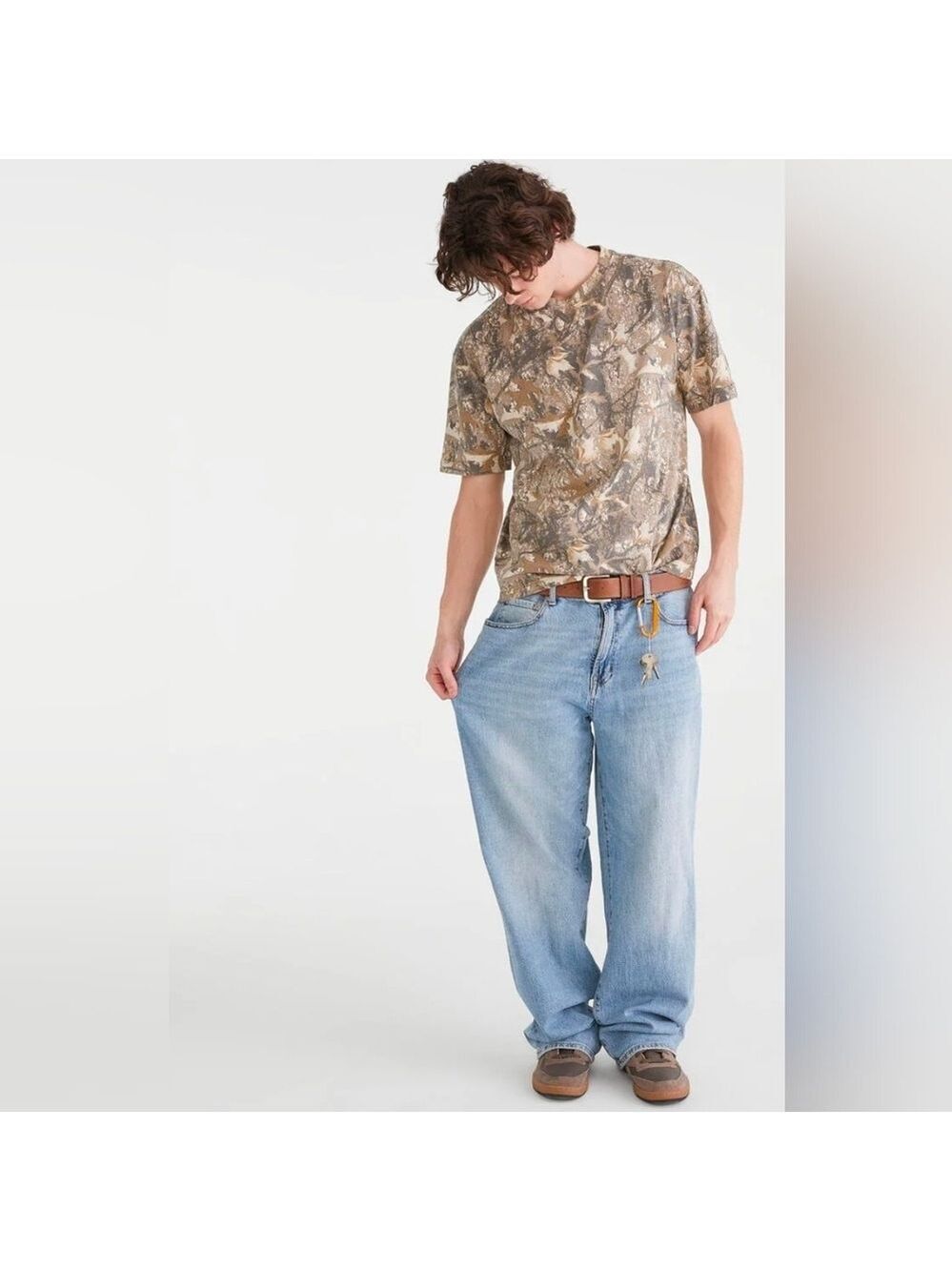 Aeropostale Forest Camo Relaxed Fit Crew Tee
